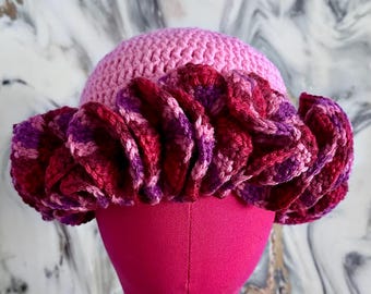 Forever Valentine Ruffle Hat