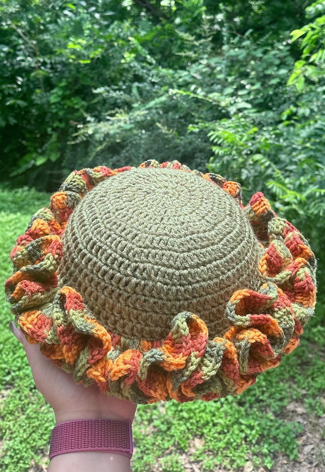 Delta Ruffle Hat Autumn Leaves Ruffle Hat - Etsy