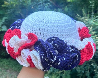 Star-Spangled Ruffle Hat