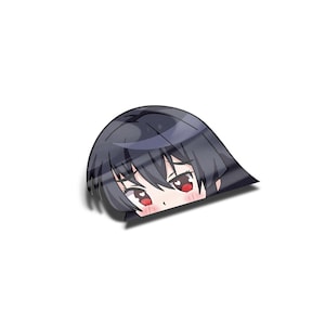 Laminated Akame Peeker Sticker, UV Resistant, Water Proof