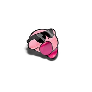 Laminated Kirby Peeker Sticker, UV Resistant, Water Proof