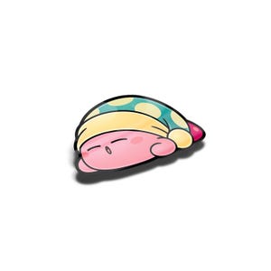 Laminated Kirby Peeker Sticker, UV Resistant, Water Proof