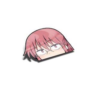 Laminated Dragon Maid Peeker Sticker, UV Resistant, Water Proof