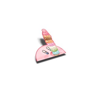 Laminated Kirby Peeker Sticker, UV Resistant, Water Proof
