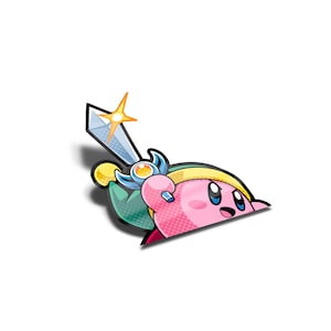 Laminated Kirby Peeker Sticker, UV Resistant, Water Proof