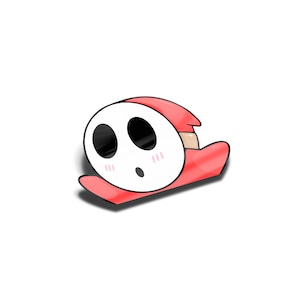 Laminated Super Mario Peeker Sticker, UV Resistant, Water Proof