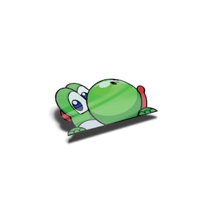 Laminated Super Mario Peeker Sticker, UV Resistant, Water Proof