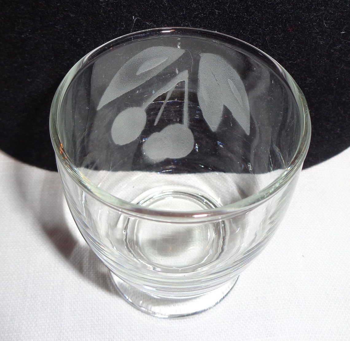 Vintage Frosted Etched Cherry Juice Cordial Glasses 8 Etsy