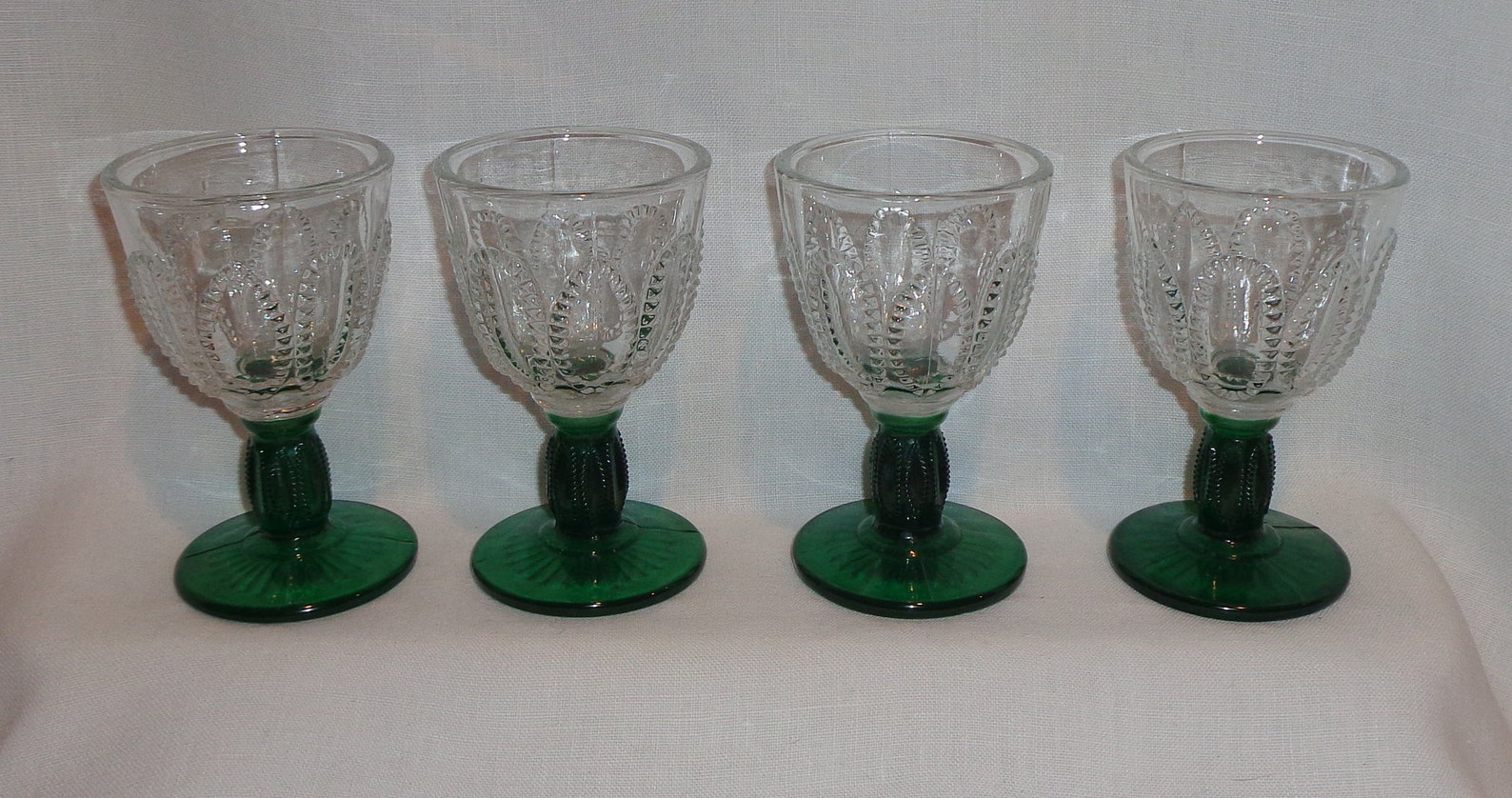 vintage green stem wine glasses vintage green stem wine glasses