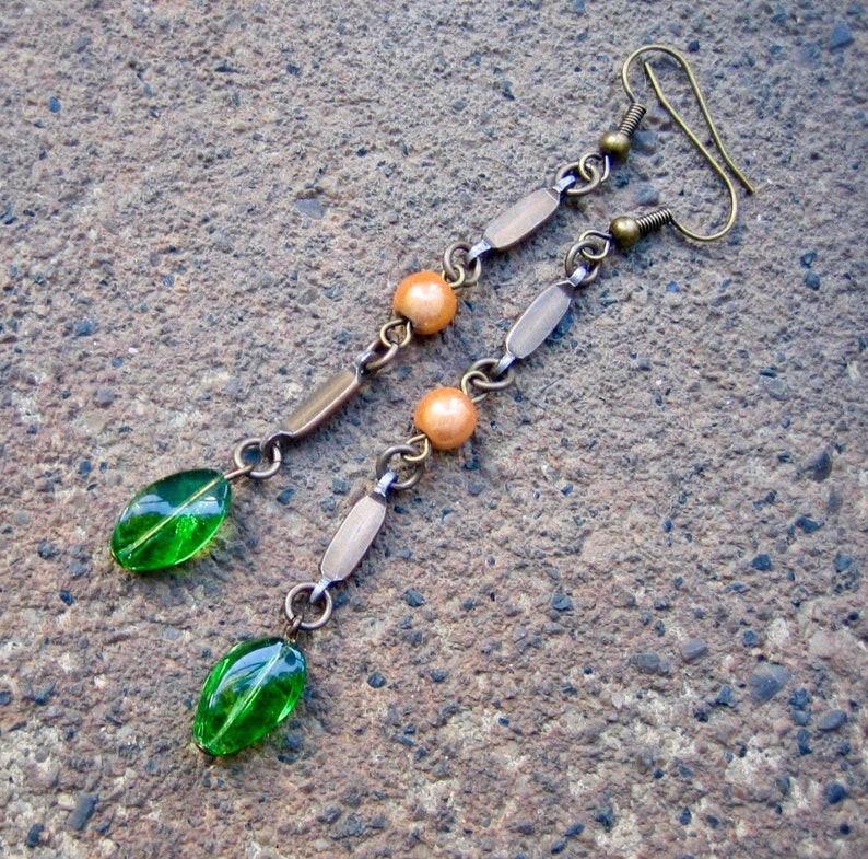 Eco friendly Earrings (orange)