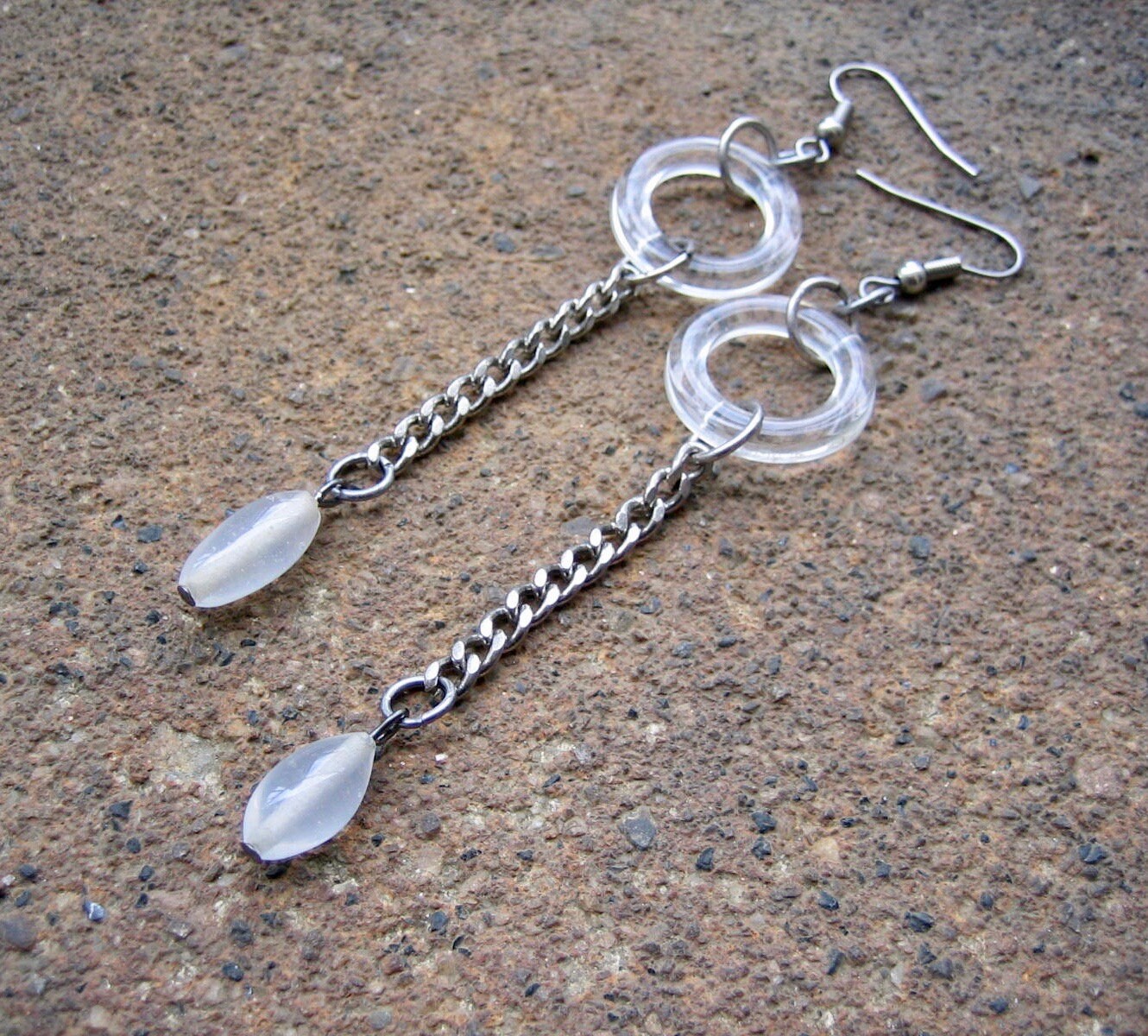 Eco-friendly Dangle Earrings for Pierced Ears Clear as Day - Etsy