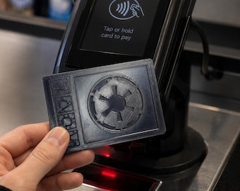 Galactic Credit Contactless Card Holder. Tap to Pay. Star Wars Inspired. Gift for Dad