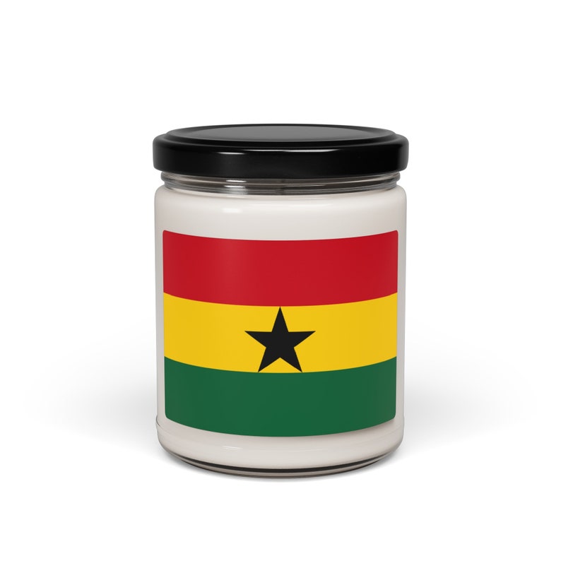 Ghana Flag Scented Soy Candle, 9oz Etsy