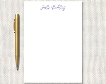 Personalized Cursive Notepad – Elegant Script Stationery Gift