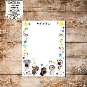 2000's Dog and Friends Notepad
