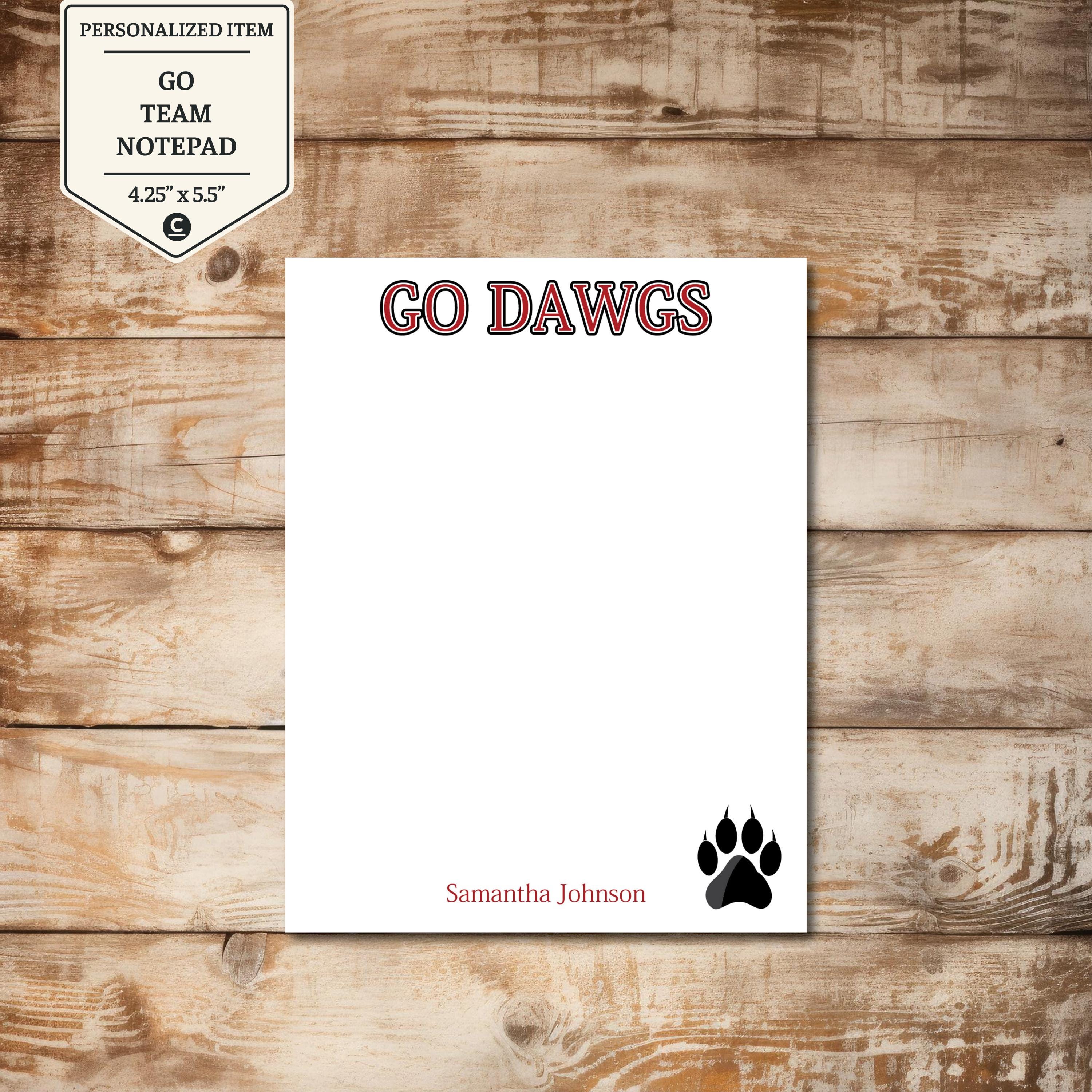 Personalized Team Spirit Notepad – Custom Sports Stationery for Coaches ...