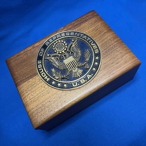 United States House of Representatives Wood Box- very rare