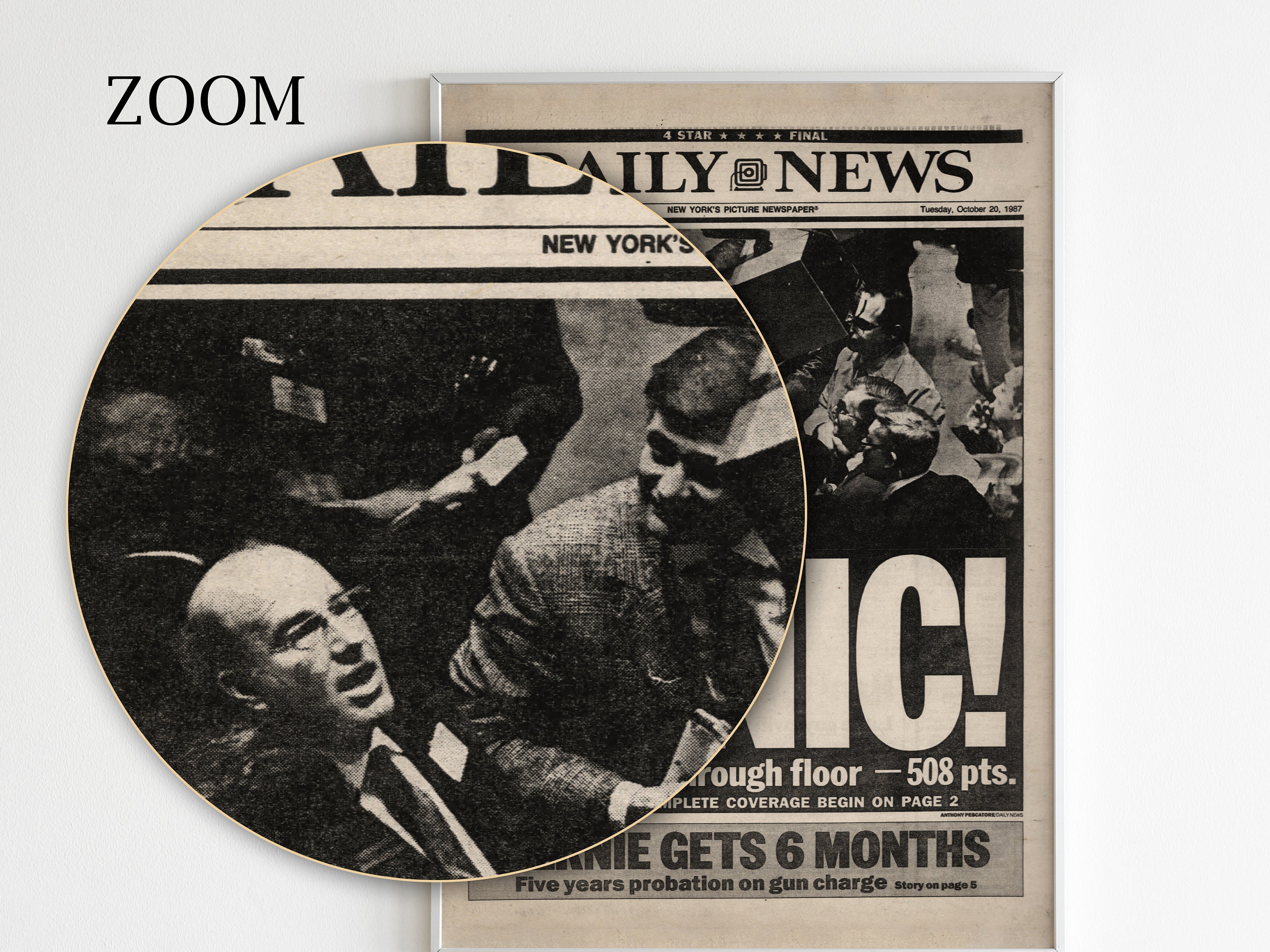 vintage L.G.B news paper design タンクトップ Black Monday Newspaper Print: 1987 Market Crash Headline (digital