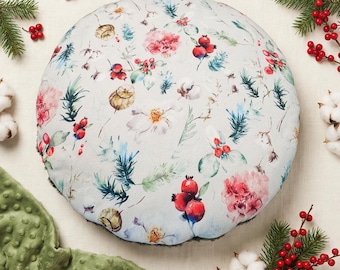 Weighted Lap Pad,  Round Sensory Pillow, Microwave Heating Pad, Cuddlecalm, Anxiety Stress Relief Gift