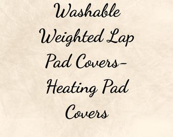 Washable Lap Pad Covers, Envelope Closing Pillowcases, Removable Cover, Handmade Cotton Coverings