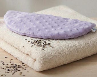 Weighted Eye Pillow, Purple Minky,  Aromatherapy, Spa & Relaxation, Heat Pack, Microwavable, Cooling, Anxiety Calming