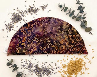 Weighted Eye Pillow, Aromatherapy Sleep Mask, Spa Relaxation, Microwavable Warmer, Herbal Hot Cold Pack