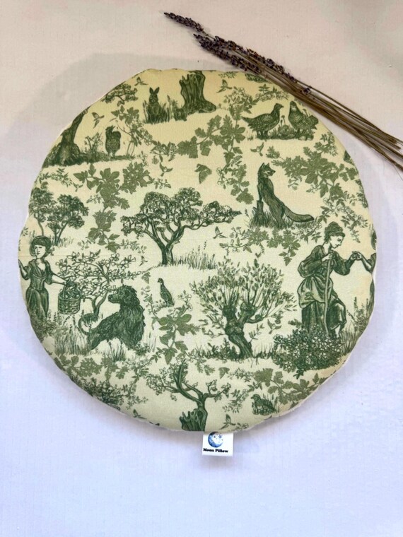 Weighted Lap Pillow, Victorian Country Sage Toile, Heating Pad, CuddleCalm, Self Care, Heat Pack