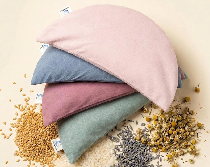 Featured listing image: Weighted Bamboo Eye Pillow, Calming Aromatherapy, Spa Gift,  Relaxation, Cold Heat Pack, Soft, Comfort