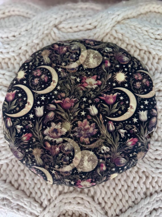 Weighted Lap Pillow, Crescent Moons, Microwave Heating Pad, Aromatherapy, Relaxation, CuddleCalm, Anxiety Relief Gift