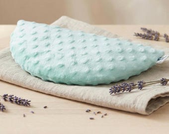 Weighted Eye Pillow, Mint Minky, Spa & Relaxation, Aromatherapy Sleep Aid, Microwavable Warmth, Calming Anxiety