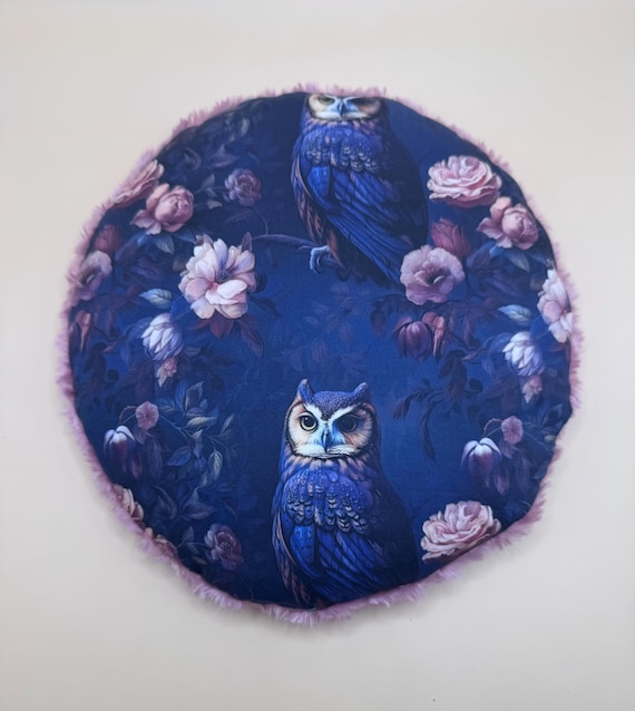 Weighted Lap Pillow, Floral Owls, CuddleCalm, Fibromyalgia Fatigue, Aromatherapy Relaxation, Cozy Warmies, Valentines Gift