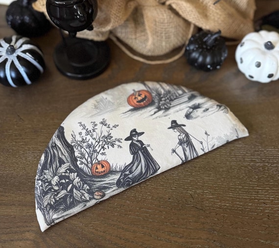 Weighted Eye Pillow,Witch Toile, Aromatherapy Sleep Mask, Rice, Lavender, Flaxseed Warmer