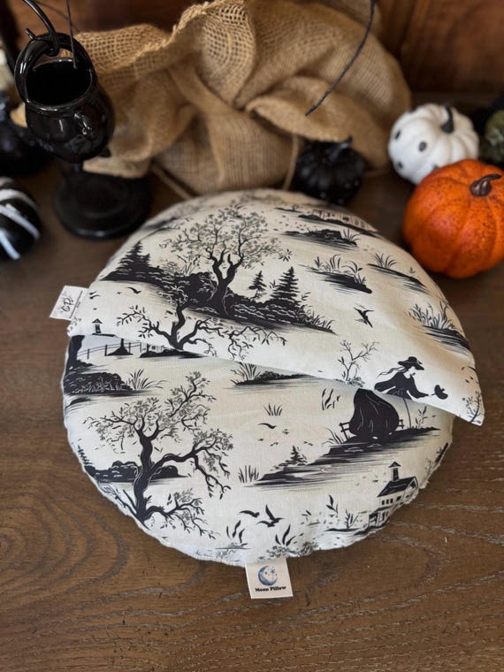 Weighted Eye & Lap Pillow Gift Set, Heating Pad, Witch Toile, Relaxing,  CuddleCalm, Therapeutic Aromatherapy