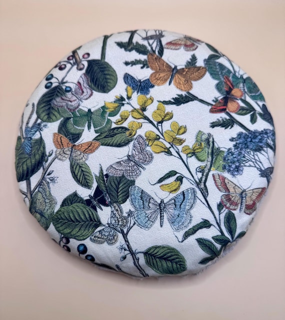 Weighted Lap Pillow, Garden Floral Butterflies, CuddleCalm, Warmies, Microwave Heating Pad, Valentines Gift