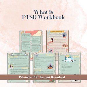 What is PTSD Workbook, PTSD Awareness Workbook, PTSD Psychoeducation Worksheet, Ptsd Aware Worksheets & Journal, Trauma Downloads