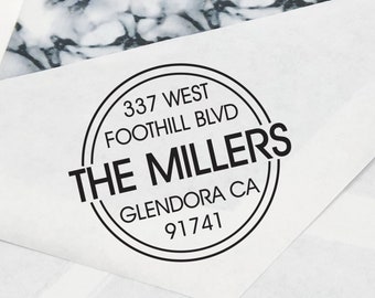 Self Inking Return Address Stamp, Stamp for newlyweds, Address Stamps, Realtor Gift, Return Address Stamps, Stamps --68012