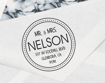 Self Inking Return Address Stamp, Stamp for newlyweds, Address Stamps, Realtor Gift, Return Address Stamps, Stamps --68011