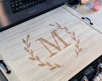 Ottoman Tray, Noodle board, Stove Top Cover, Breakfast Tray, Rustic Tray, Kitchen Decor, Farmhouse decor, Stovetop Cover --24705-TRAY-052