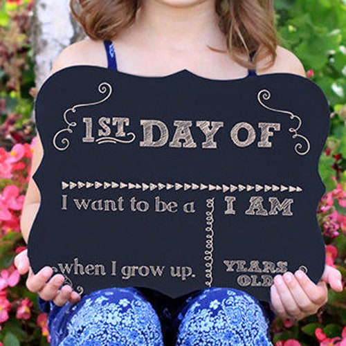 Boho Rainbow First Day of School Sign Printable Girl Back to - Etsy