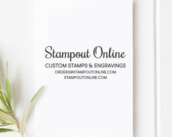 Custom rubber stamp for the back of handmade Cards projects and crafts, Handmade by rubber stamp, Card making rubber stamps, Business Card