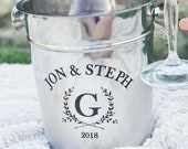Ice Bucket, Champagne Bucket, Wine Bucket, Anniversary Gift, Personalized Gift, Wedding Gift, Anniversary, Custom ice bucket 28062-ICE1-602