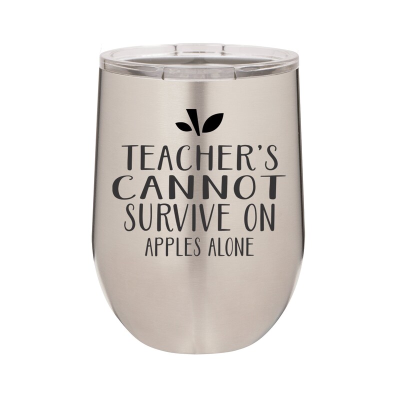 Teacher's Wine Tumbler Funny Teacher's Cup Etsy