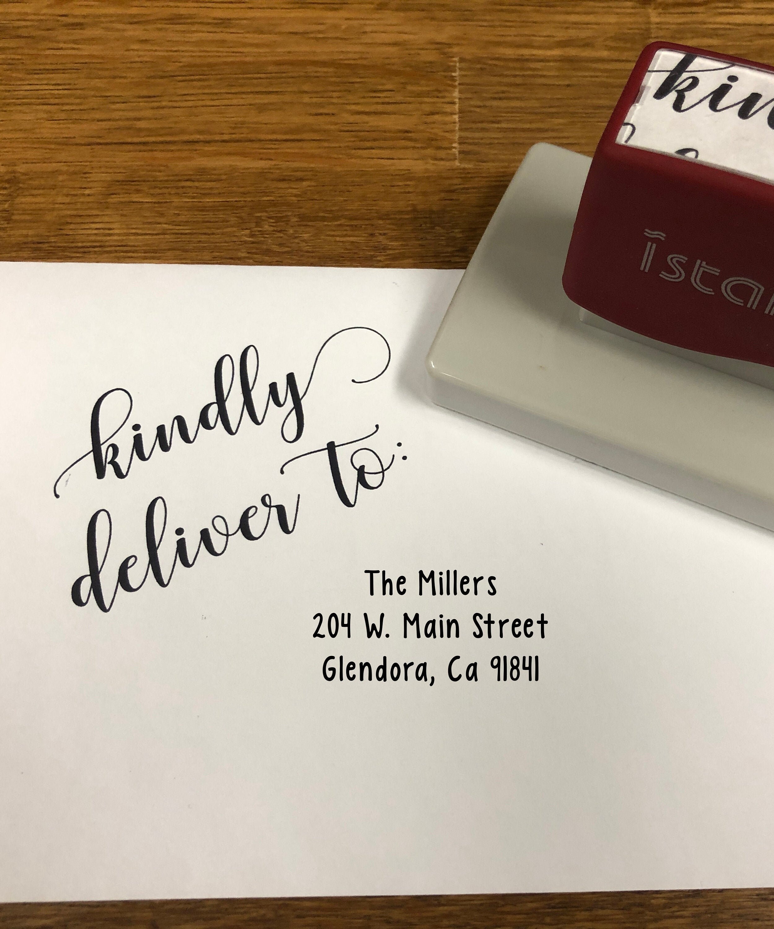 Kindly Deliver Stamp Large stamp large Mailing stamp Large Etsy