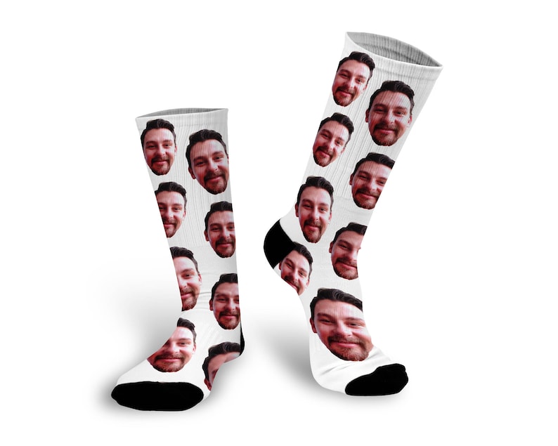 Photo Socks, Custom Face Socks, Personalized Socks, Custom Printed Socks, Face Socks, Funny Socks, Chirstmas Gift for Dad --62151-LSX4-603 