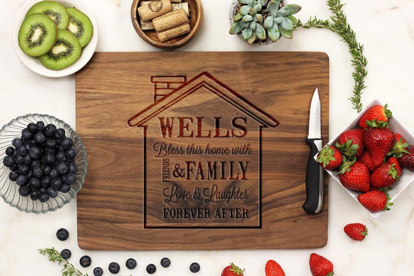 Personalized Cutting Board Realtor Gift Engraved Cutting Etsy