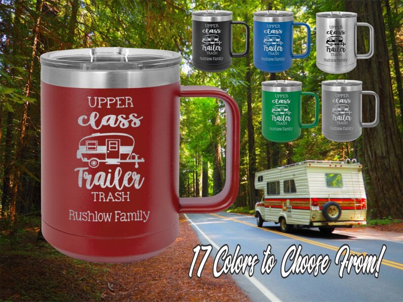 Camping Mug Travel Mug 15 oz Travel Cup RV Camping Trailer Etsy