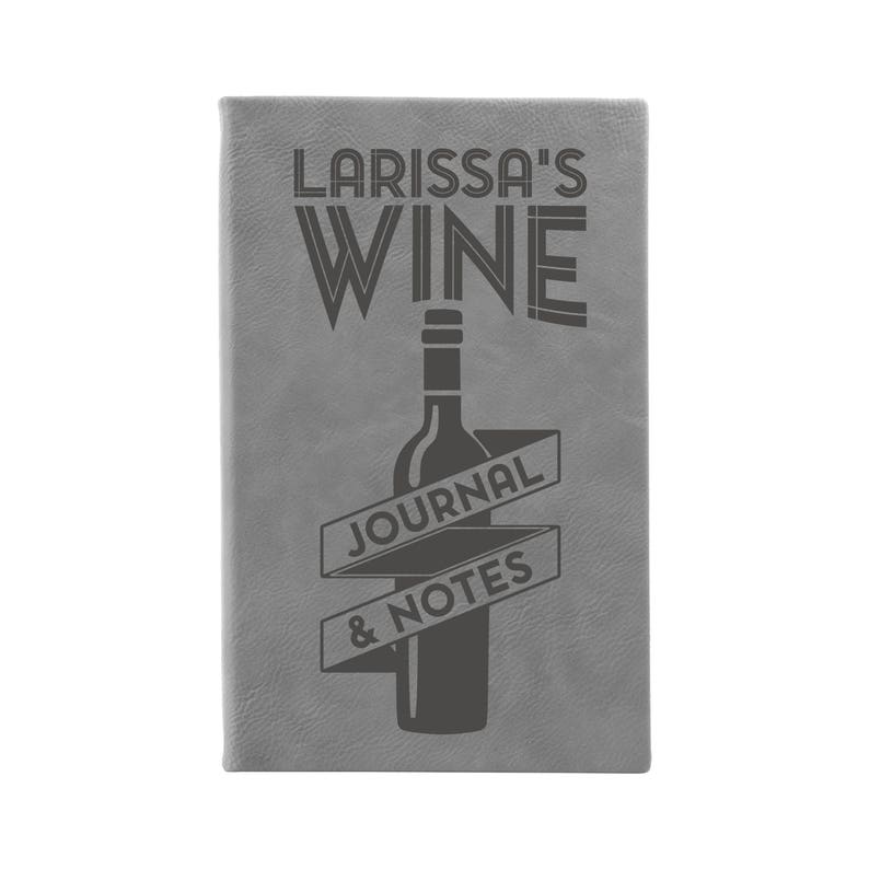 Personalized Wine Journal Leather Journal Wine Journal Wine Etsy