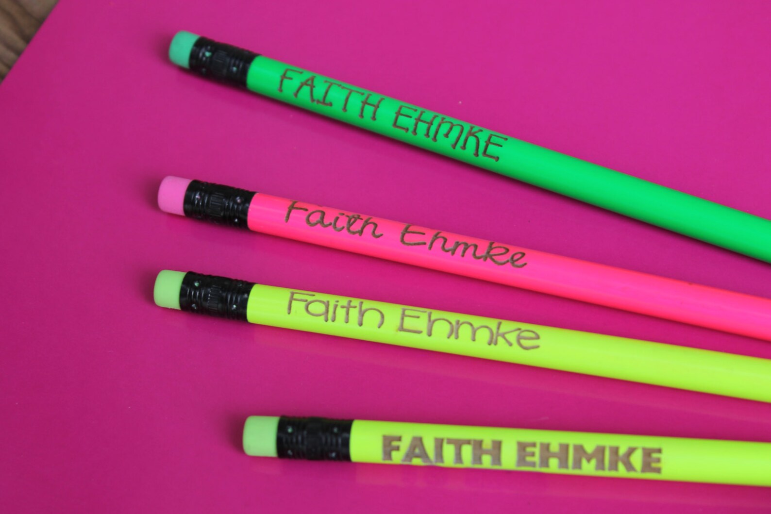 Personalized Pencils Custom Pencils Name on pencil Engraved Etsy