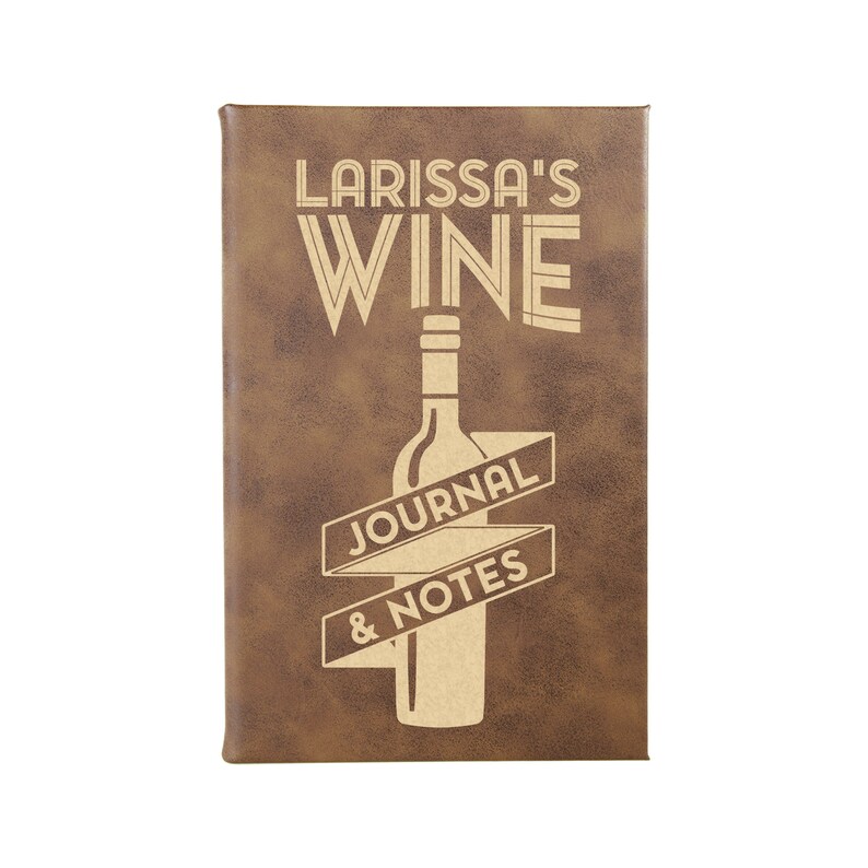 Personalized Wine Journal Leather Journal Wine Journal Wine Etsy