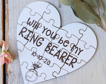 Ring Bearer Proposal, Ring Bearer Proposal Gift, Will You Be My Ring Bearer, Ring Bearer Puzzle, Ring Security, Wedding, -40028-PZL6-013